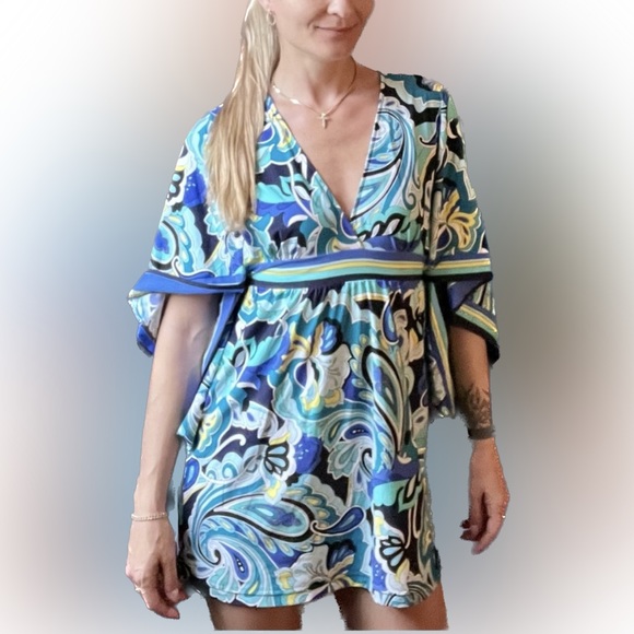 Trina Turk Ipanema Printed Swimsuit Cover-Up Tunic - Picture 5 of 6